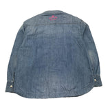 REPLAY camicia in denim tinta unita manica lunga Azzurro per Bambina SG1078 AZZURRO REPLAY 