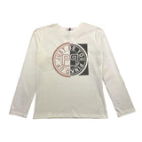 VICOLO shirt girocollo tinta unita con stampa Bianco per Bambina 028421 BIANCO VICOLO 