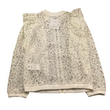 Lu Lu By Miss Grant Giubbino con Zip Tinta Unita Ricamato per Bambina LL0224 BIANCO LU LU BY MISS GRANT 