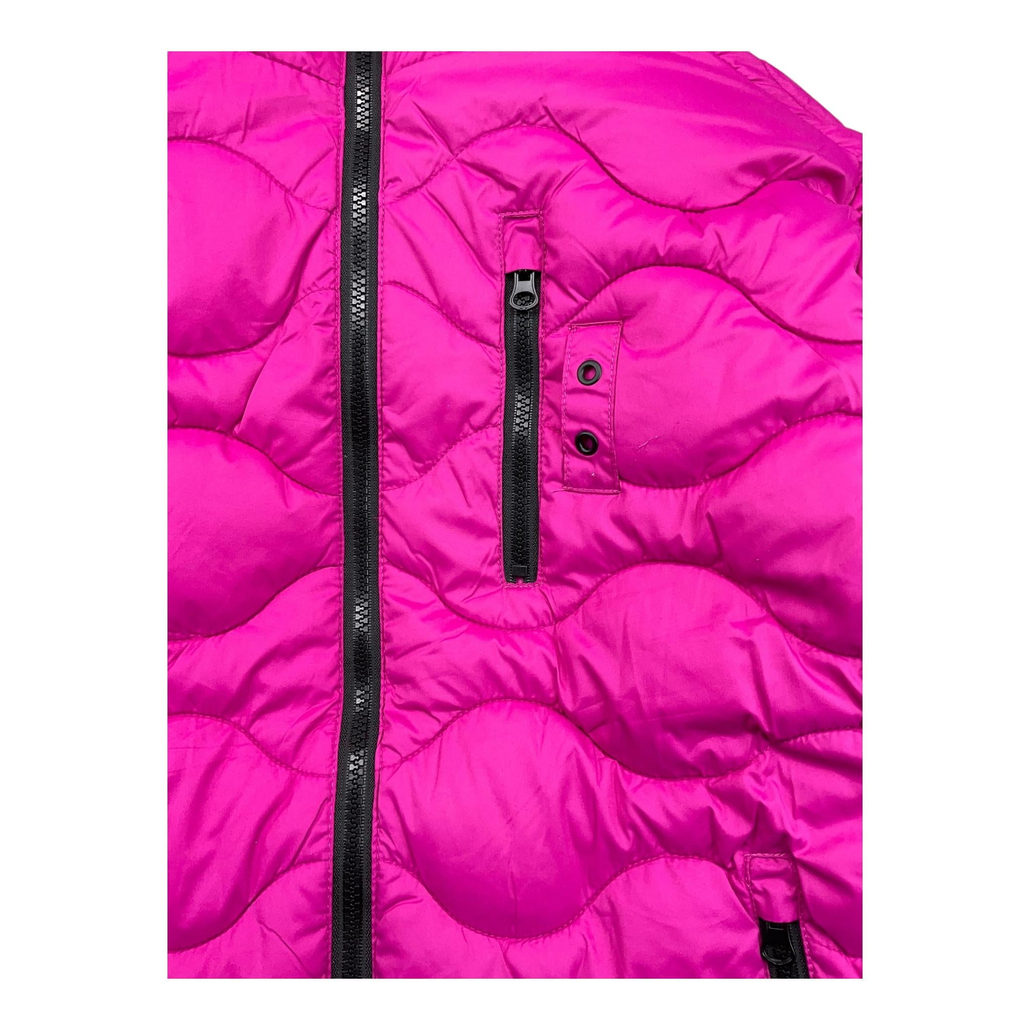 YOURS giubbino tinta unita con zip e cappuccio Fuxia per Bambina BY1809 FUXIA YOURS 