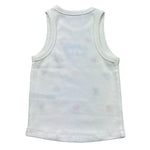Saint Barth Canotta Tinta Unita con Stampa per Bambina BLUEJR BIANCO SAINT BARTH 