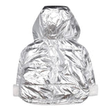 TWINSET giubbino reversbile con cappuccio bicolore Bianco/argento per Bambina 242GJ2210 BIANCO/ARGENTO TWINSET 