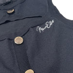 Marc Ellis Abito Tinta Unita Giromanica con Bottoni per Bambina JMJDR01257 NERO MARC ELLIS 