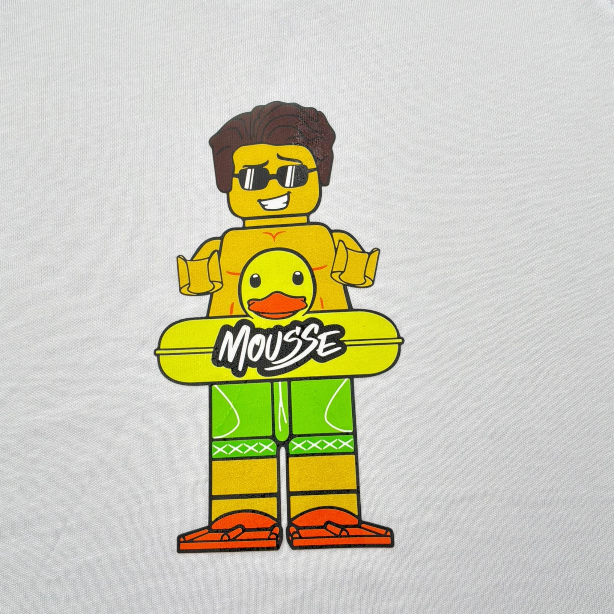 Mousse Canotta Tinta Unita con Stampa per Bambino DINOBEACHH BIANCO MOUSSE 