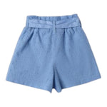 Sarabanda Short Tinta Unita Traforato per Neonata 0B326 AZZURRO SARABANDA 