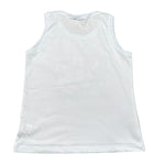 Mousse Canotta Tinta Unita con Stampa per Bambino PIKAMARIOX BIANCO MOUSSE 