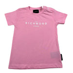 John Richmond T-Shirt Girocollo Tinta Unita con Stampa per Neonata RIP2500TS ROSA JOHN RICHMOND 