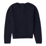 SARABANDA maglia tinta unita con paillettes Blu per Bambina A316 BLU SARABANDA 