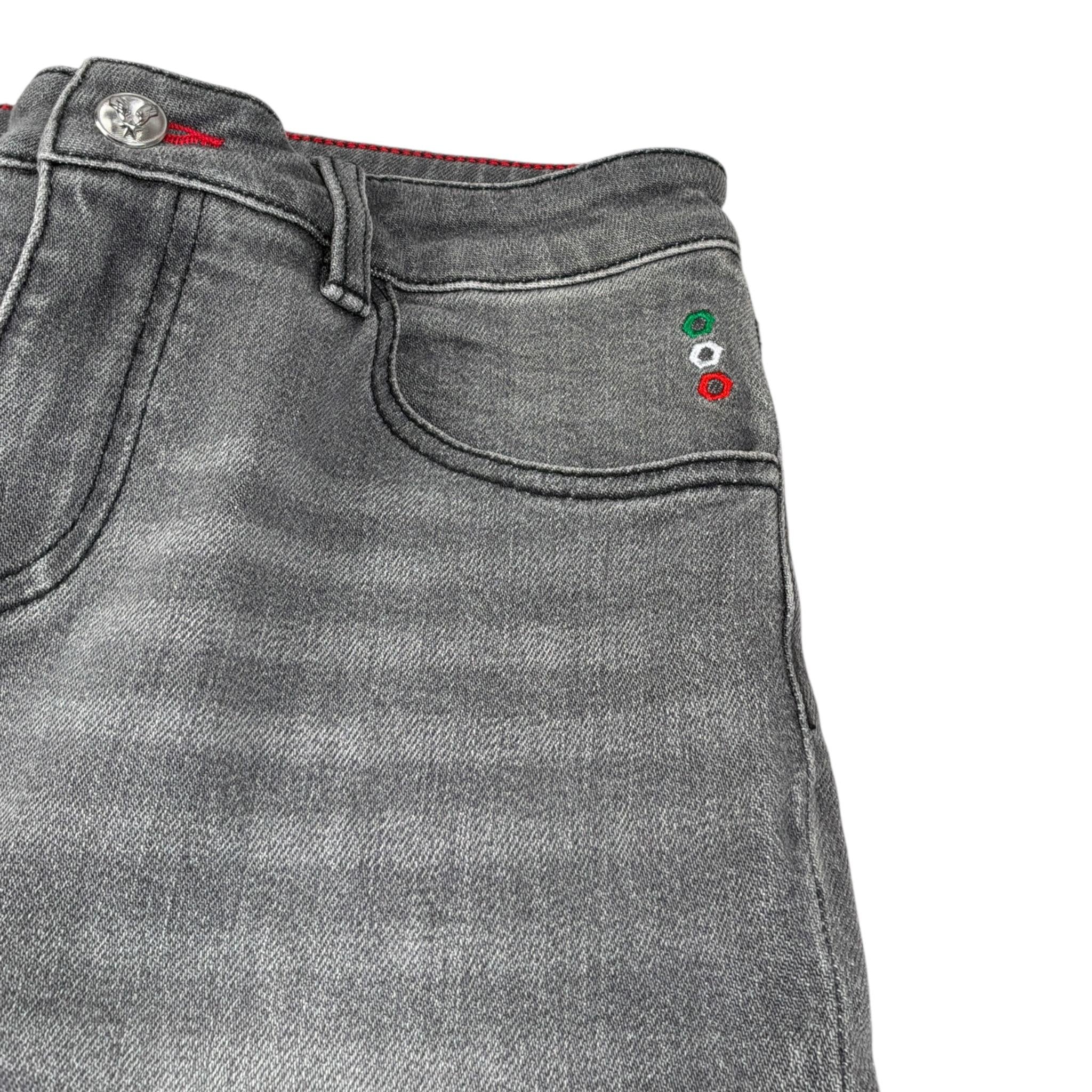 Philipp Plein Jeans tinta unita con 5 Tasche Grigio per Bambino 2RP000 GRIGIO PHILIPP PLEIN 