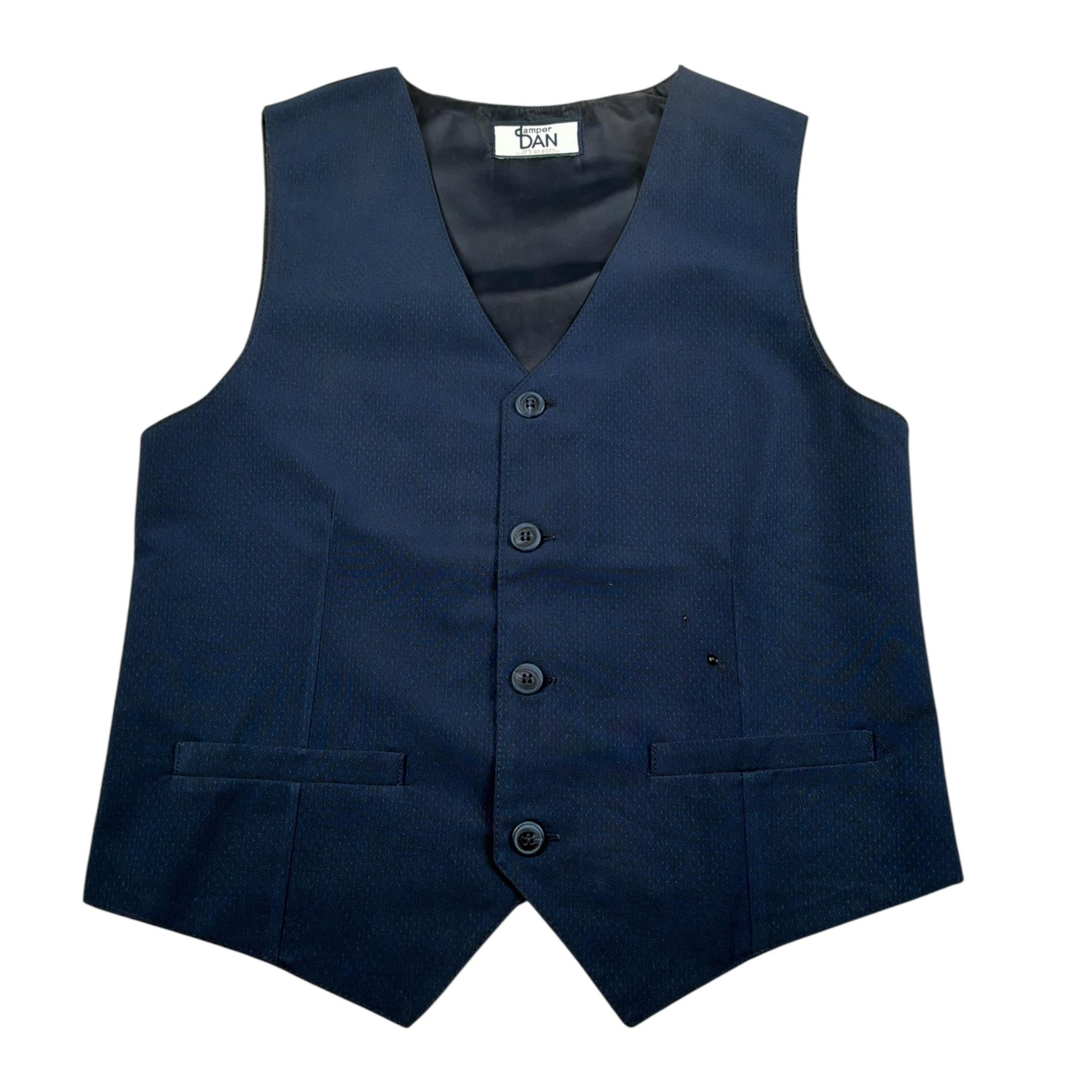 Damper Dan Gilet tinta unita Blu per Bambino D72650 BLU DAMPER DAN 
