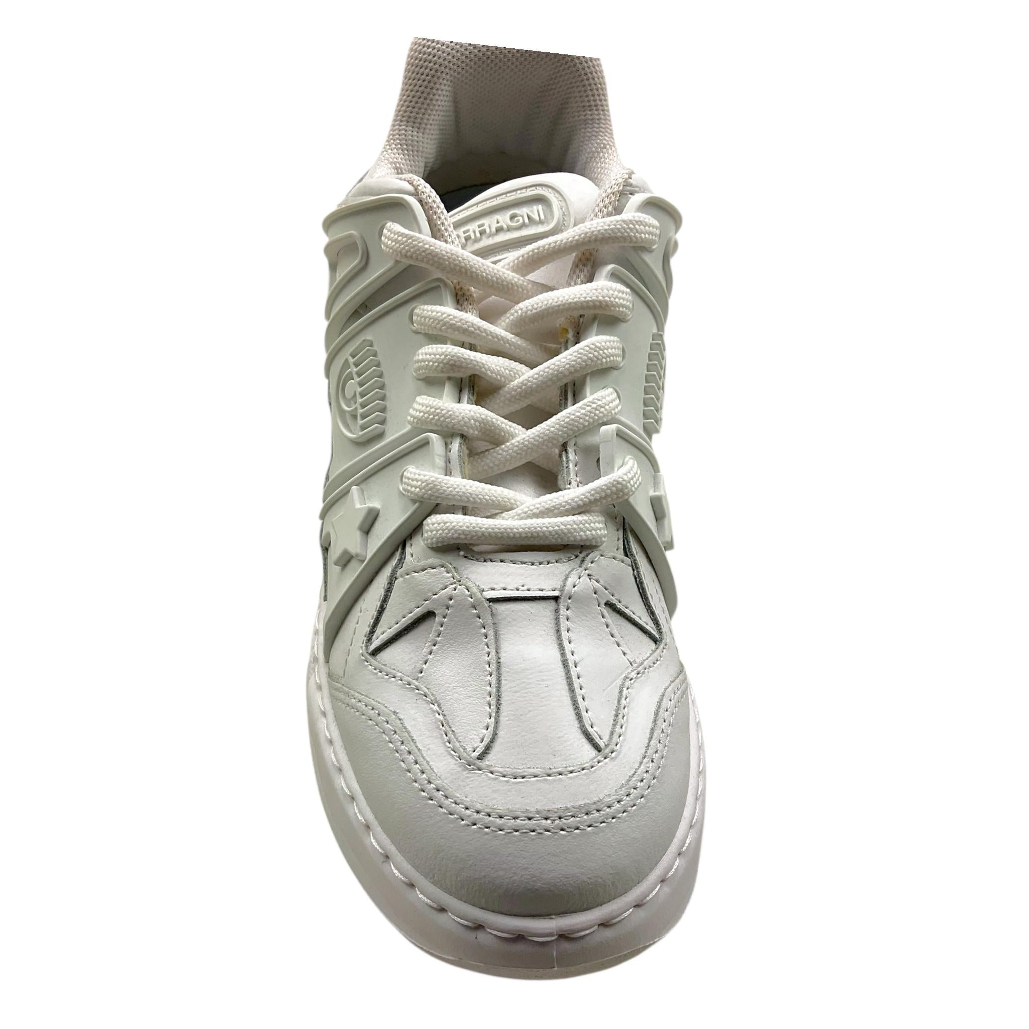 CHIARA FERRAGNI sneakers tinta unita con lacci  Bianco per Bambina CFB150 BIANCO CHIARA FERRAGNI 