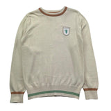 Trussardi Maglia Girocollo Tinta Unita con Logo per Bambino TBP26155MA BEIGE TRUSSARDI 