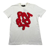 Patriot T-Shirt Girocollo tinta unita con Stampa Bianco per Bambino TSS BIANCO PATRIOT 