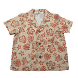 Zhoe & Tobiah Camicia Mezza Manica Tinta Unita Stampa Fantasia per Bambino WI1BJ BEIGE ZHOE & TOBIAH 