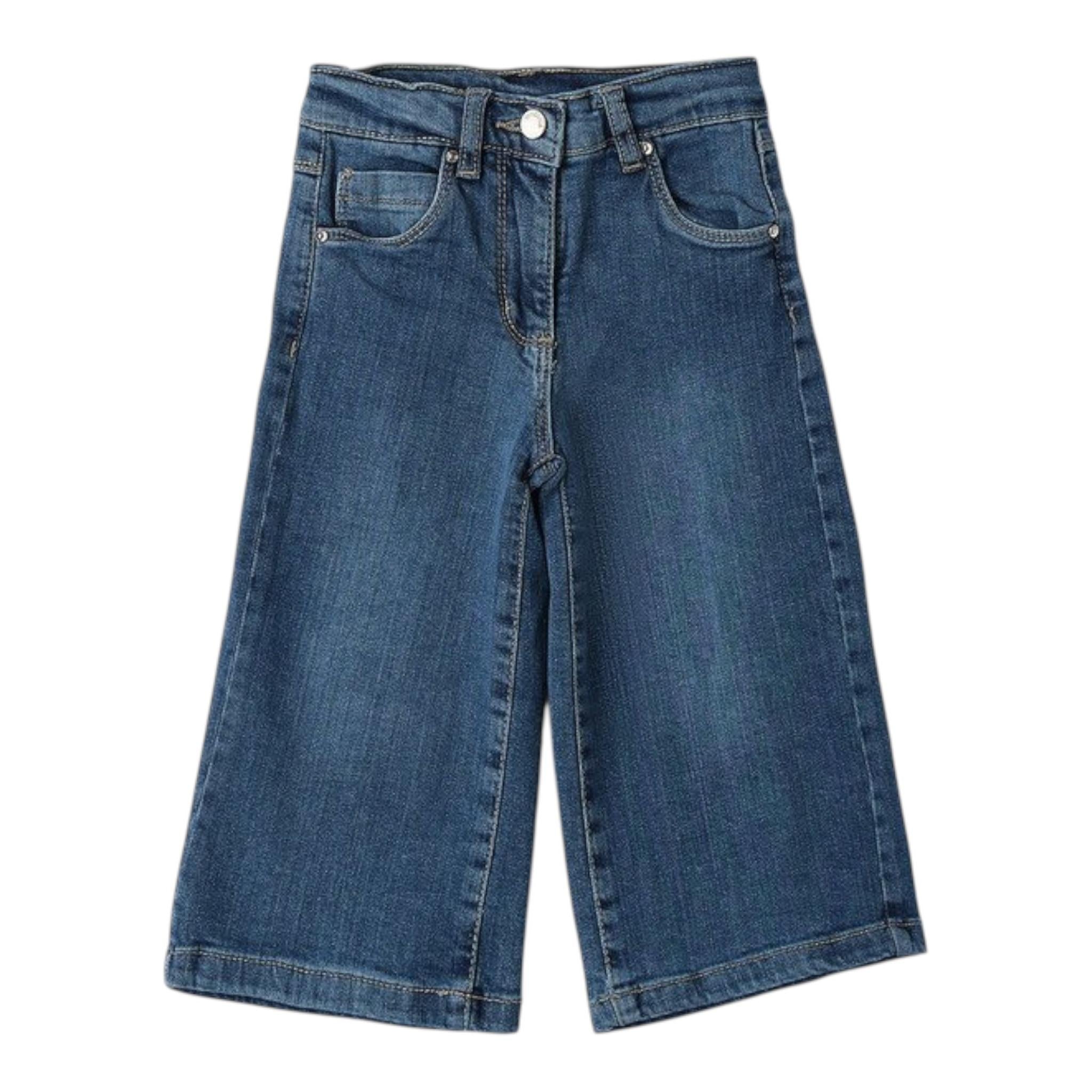 Sarabanda Jeans tinta unita Modello A Palazzo Blu per Neonata 0B217N BLU SARABANDA 