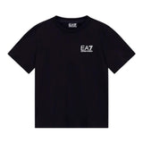 EMPORIO ARMANI t-shirt girocollo tinta unita con stampa Nero per Bambino 8NBT51 NERO EMPORIO ARMANI 