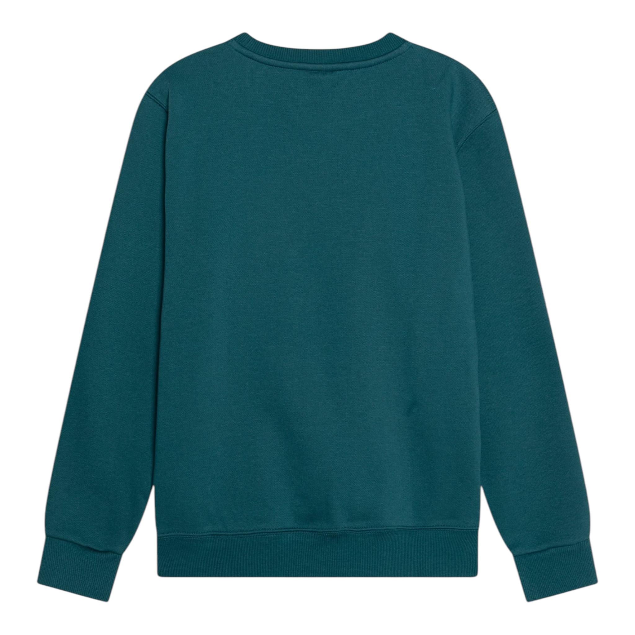 PUMA felpa tinta unita con cappuccio e stampa logo Verde per Bambino 682774 VERDE PUMA 
