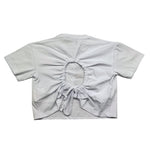 Gaelle T-Shirt Girocollo Tinta Unita con Logo per Bambina 2746MY00380 BIANCO GAELLE 