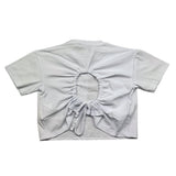 Gaelle T-Shirt Girocollo Tinta Unita con Logo per Bambina 2746MY00380 BIANCO GAELLE 