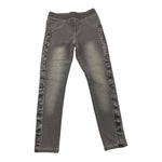 BOBOLI jeans tinta unita con elastico in vita e paillettes Grigio per Bambina 490317 GRIGIO BOBOLI 