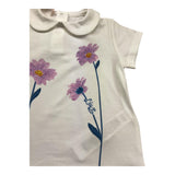 Liu Jo T-Shirt Girocollo Tinta Unita con Stampe per Neonata HA5045 BIANCO LIU JO 