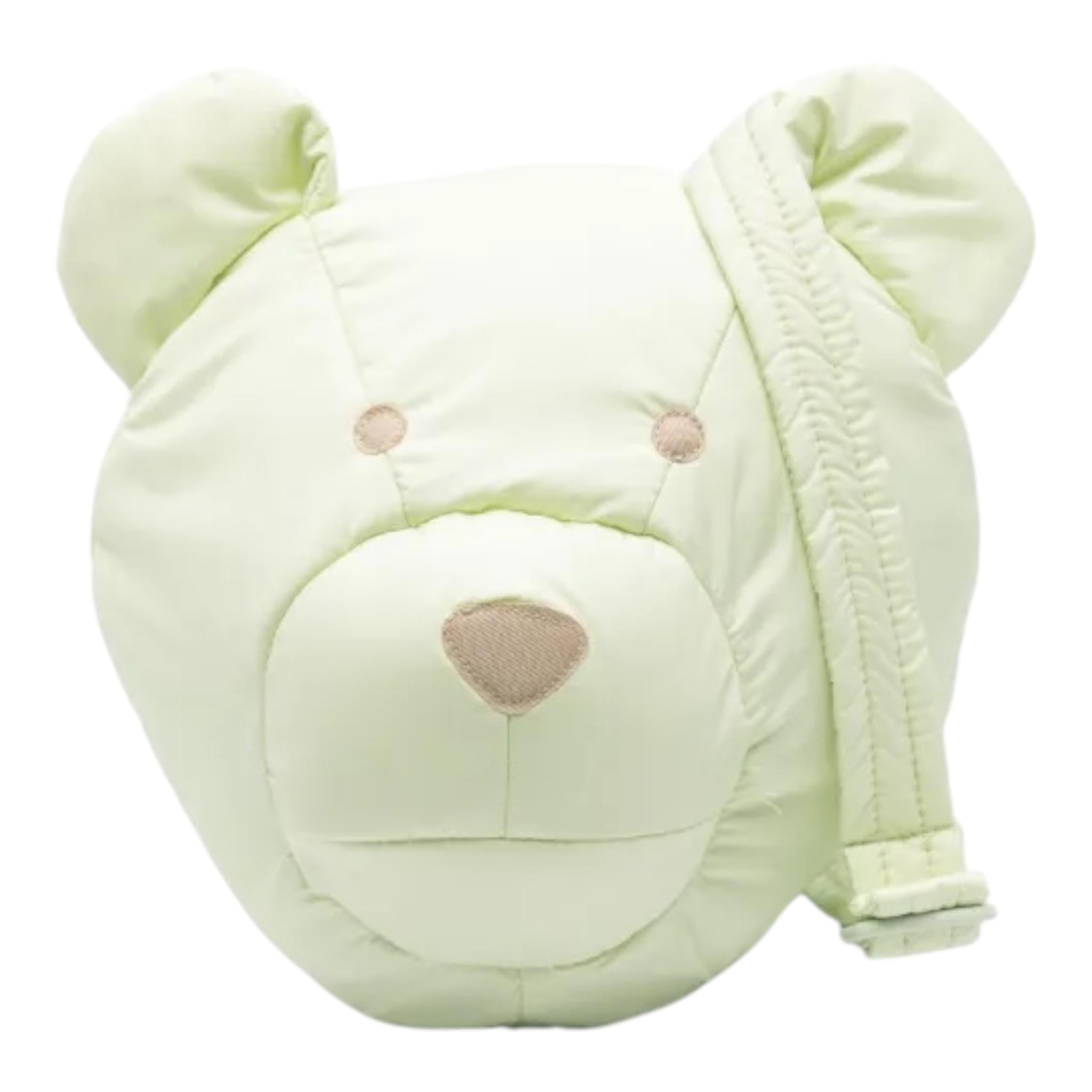 IL GUFO borsa tinta unita modello orsacchiotto con tracolla Verde per Bambina A24O087N0106 VERDE IL GUFO 