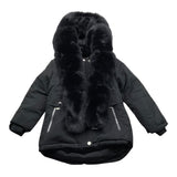 MISS IMAGE giubbino tinta unita con cappuccio Nero per Bambina LF0998 NERO MISS IMAGE 