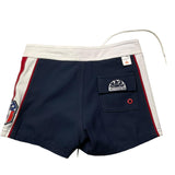 Sundek Einfarbiger Badeanzug Bermuda-Modell mit blauem Aufdruck für Jungen