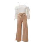Liu Jo Tuta Bicolore Manica Lunga per Bambina GA5157X BIANCO/BEGIE LIU JO 