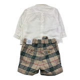 MAYORAL completo 2 pezzi camicia-bermuda con bretelle Bianco per Neonato 2251 BIANCO MAYORAL 