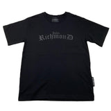 JOHN RICHMOND t-shirt girocollo tinta unita con applicazioni Nero per Bambino RBA25025TS NERO JOHN RICHMOND 