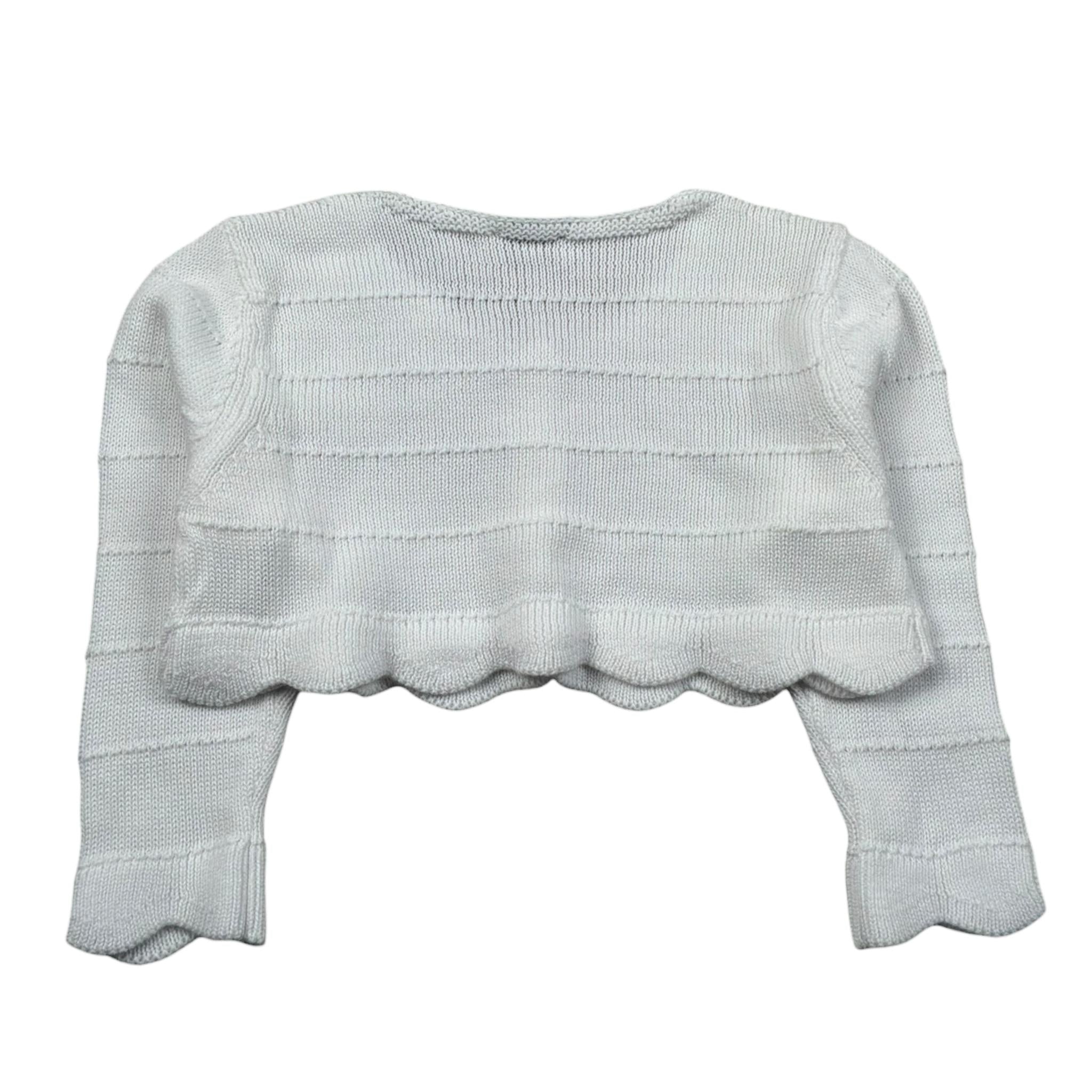 J.O. Milano Coprispalle tinta unita con Ricami Bianco per Bambina 573X1JXX BIANCO J.O. MILANO 