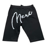 Marc Ellis Einfarbig bedruckte Radsport-Leggings Schwarz für Mädchen