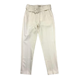 Twinset Unifarbene Hose mit cremefarbenem Gürtel für Mädchen