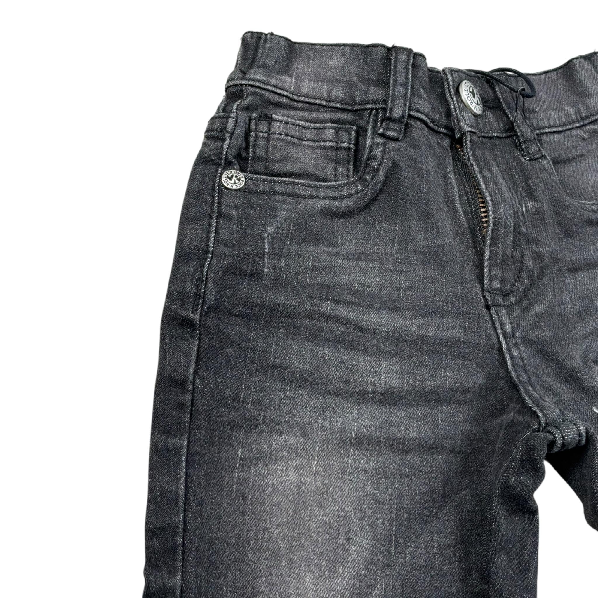 John Richmond Jeans Tinta Unita con Elastico In Vita per Neonato RIP25065JE NERO JOHN RICHMOND 