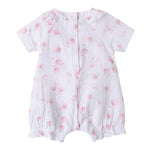 Minibanda Pagliaccetto Mezza Manica Tinta Unita con Stampe per Neonata 3B781 BIANCO MINIBANDA 