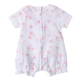 Minibanda Pagliaccetto Mezza Manica Tinta Unita con Stampe per Neonata 3B781 BIANCO MINIBANDA 