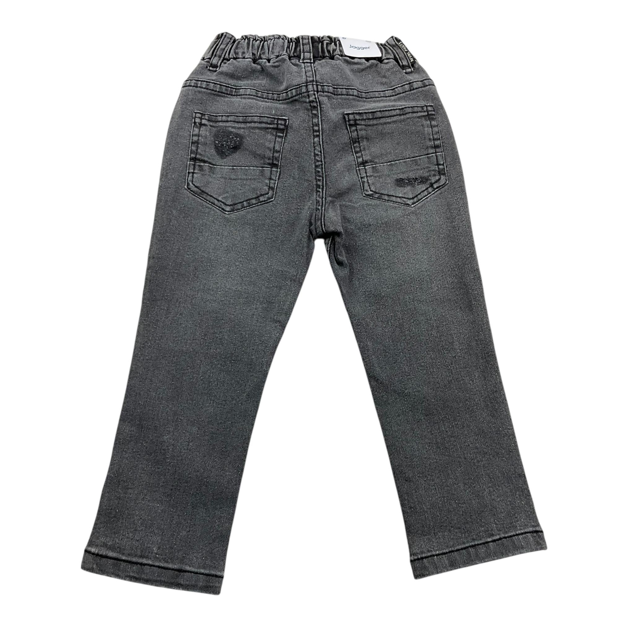 MAYORAL jeans tinta unita con elastico in vita Nero per Bambino 4538X NERO MAYORAL 