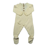 Wedoble Tutina Manica Lunga Tinta Unita con Trafori per Neonato V2507346A GIALLO WEDOBLE 