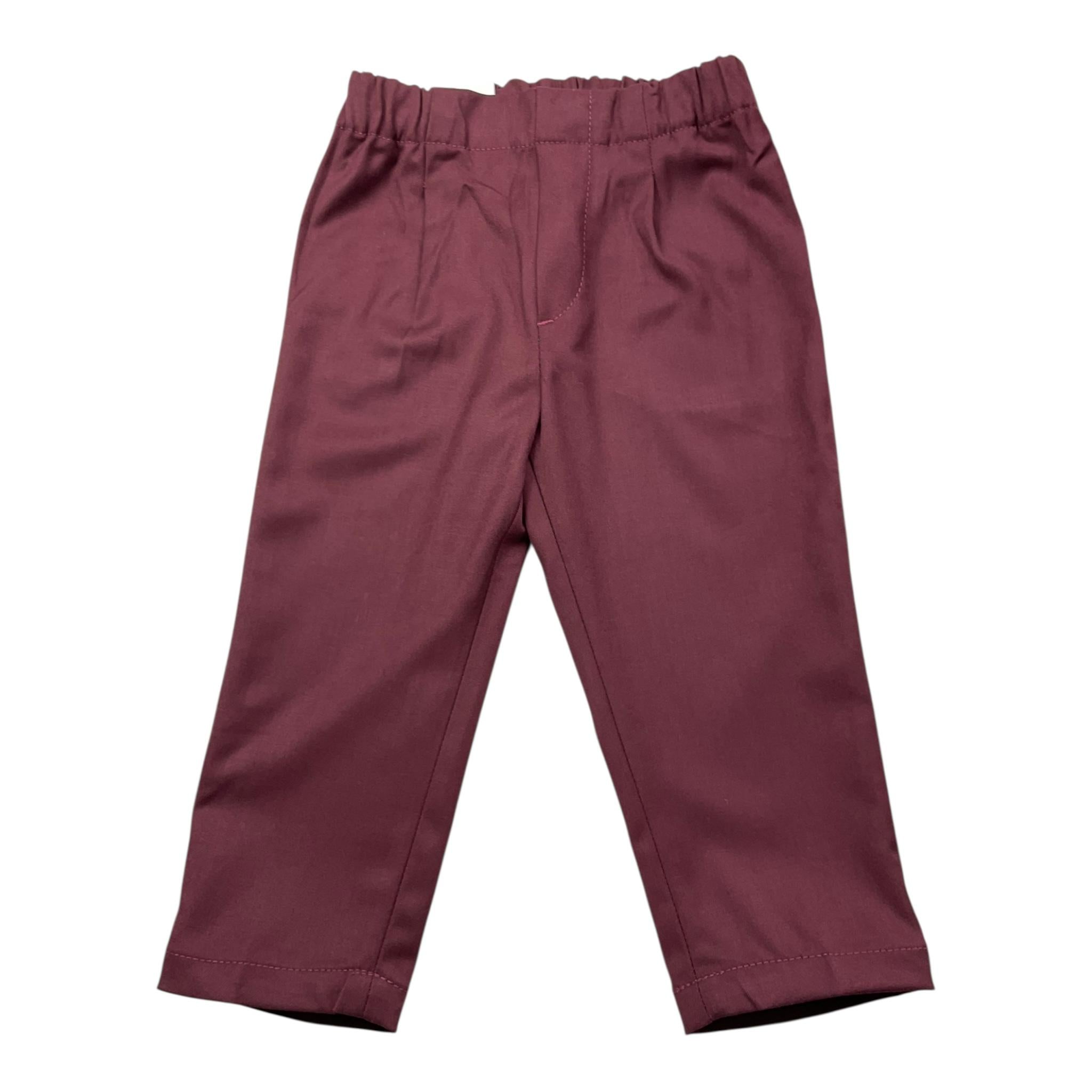 MICHAEL COAL pantalone inta unita con elastico in vita Bordeaux per Neonato LITTOM7157LF24 BORDEAUX MICHAEL COAL 