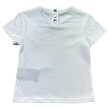 Trussardi T-Shirt Girocollo Tinta Unita con Stampa per Neonata TIP26134TS BIANCO TRUSSARDI 