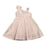 Y-Clu Einfarbiges Zeremonienkleid mit rosa Schleife für Mädchen