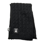 PATRIZIA PEPE sciarpa tinta unita con logo Nero per Bambina 7F0019 NERO PATRIZIA PEPE 