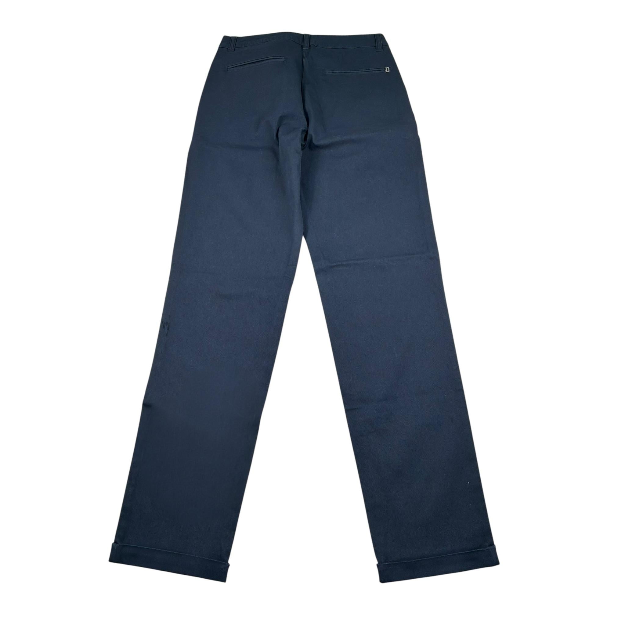 Dondup Pantalone Tinta Unita con Tasche A Filo per Bambino DMPA175 BLU DONDUP 
