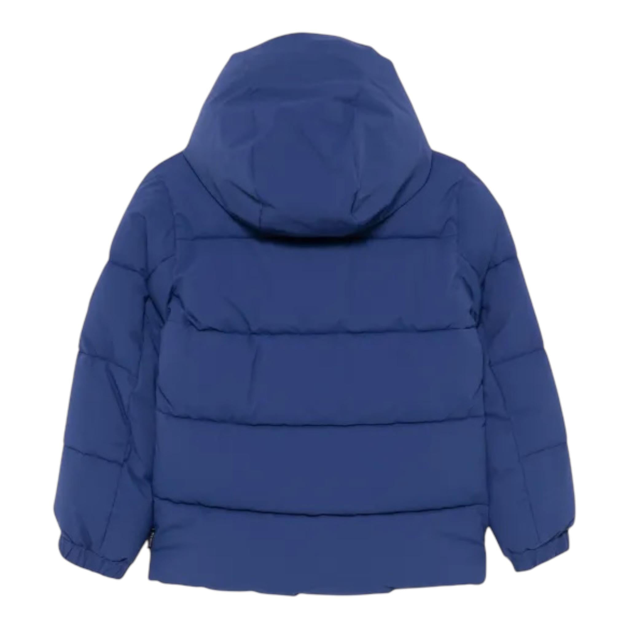 SAVE THE DUCK giubbino tinta unita con cappuccio Blu per Bambino P41866B BLU SAVE THE DUCK 