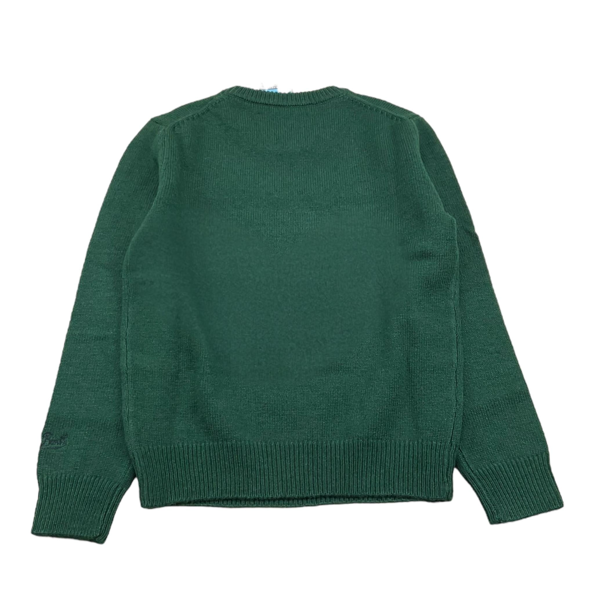 SAINT BARTH maglia girocollo tinta unita con stampa Verde per Bambino DOU0001 VERDE SAINT BARTH 