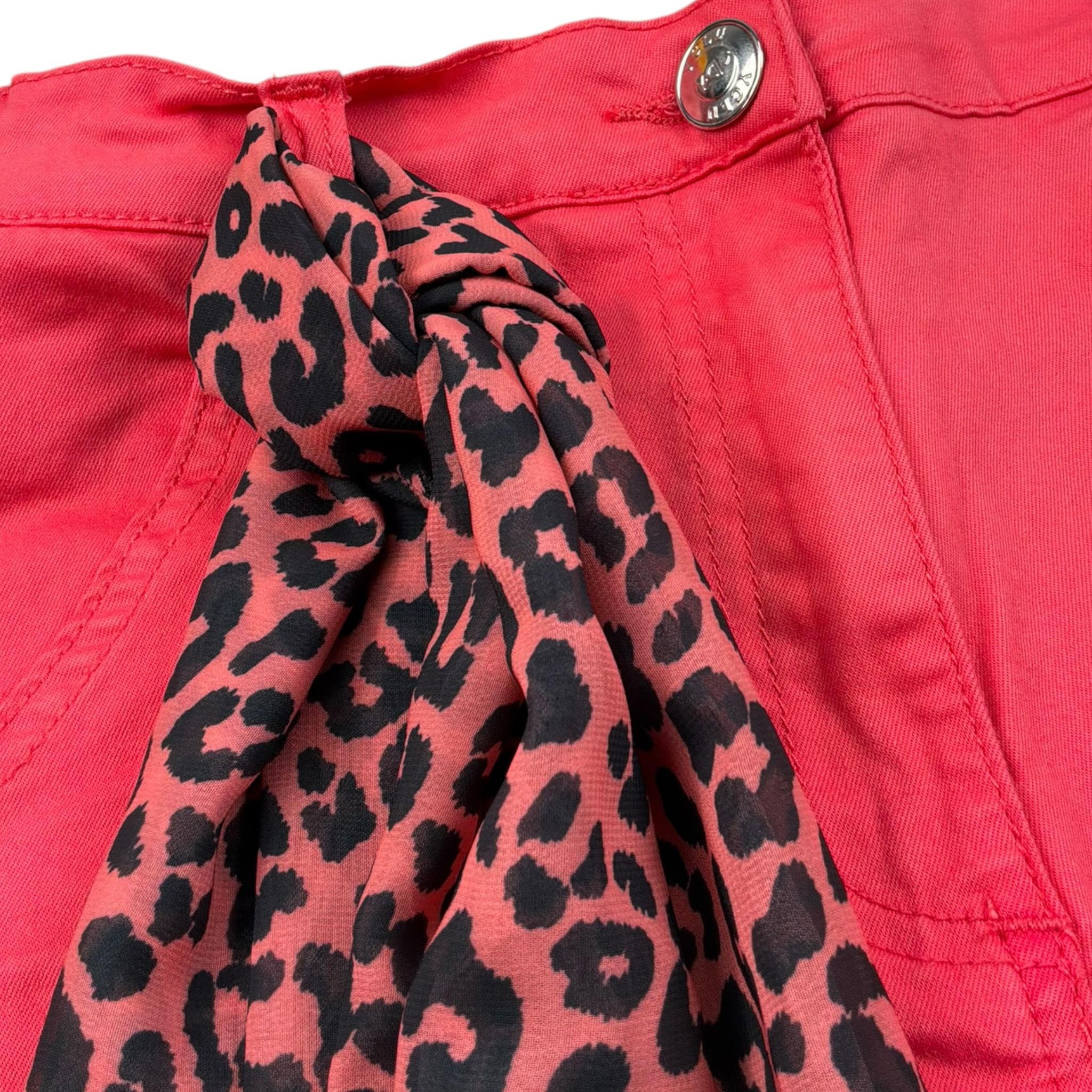 Y-Clu Short Tinta Unita con Elastico In Vita per Bambina 17000 ROSSO Y-CLU 