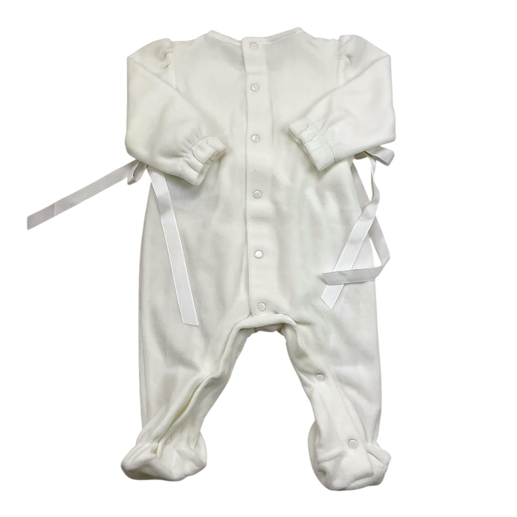 PAZ RODRIGUEZ tutina in ciniglia tinta unita Bianco per Neonata 005190812 BIANCO PAZ RODRIGUEZ 