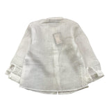Little Bear Camicia Tinta Unita con Colletto Coreano per Neonato 8222N BIANCO LITTLE BEAR 