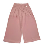 Alice Pi Einfarbige Palazzo-Hose mit elastischer Taille in Rosa für Mädchen